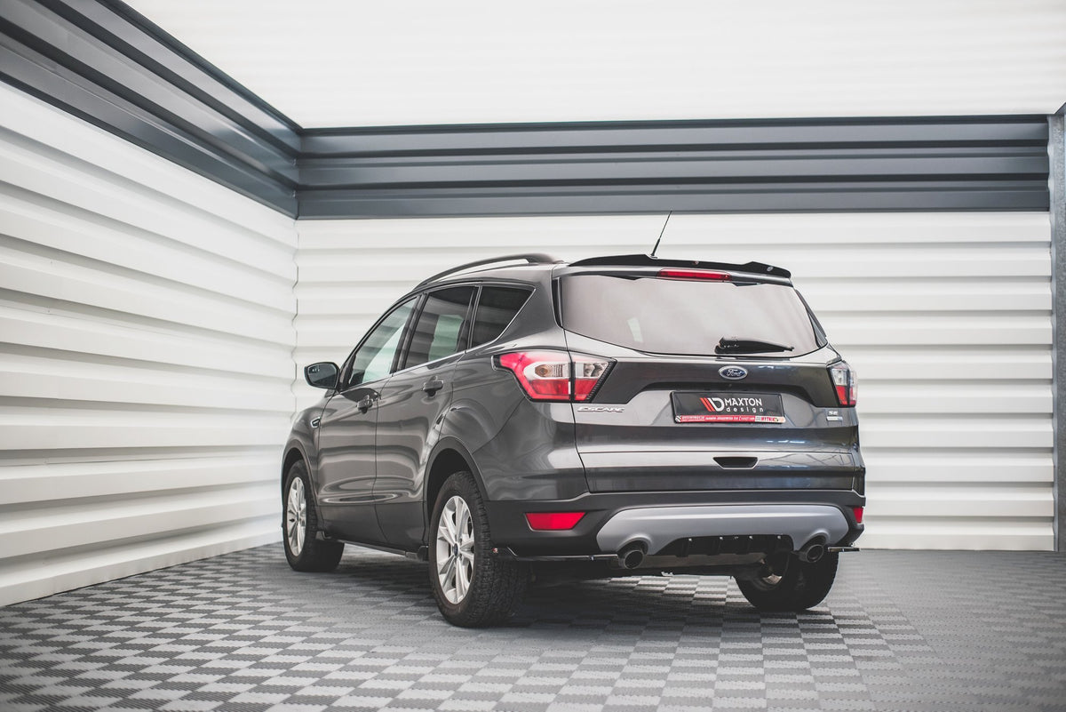 Diffusor Heck Ansatz passend für Ford Escape Mk3 schwarz Hochglanz – Ansicht 3