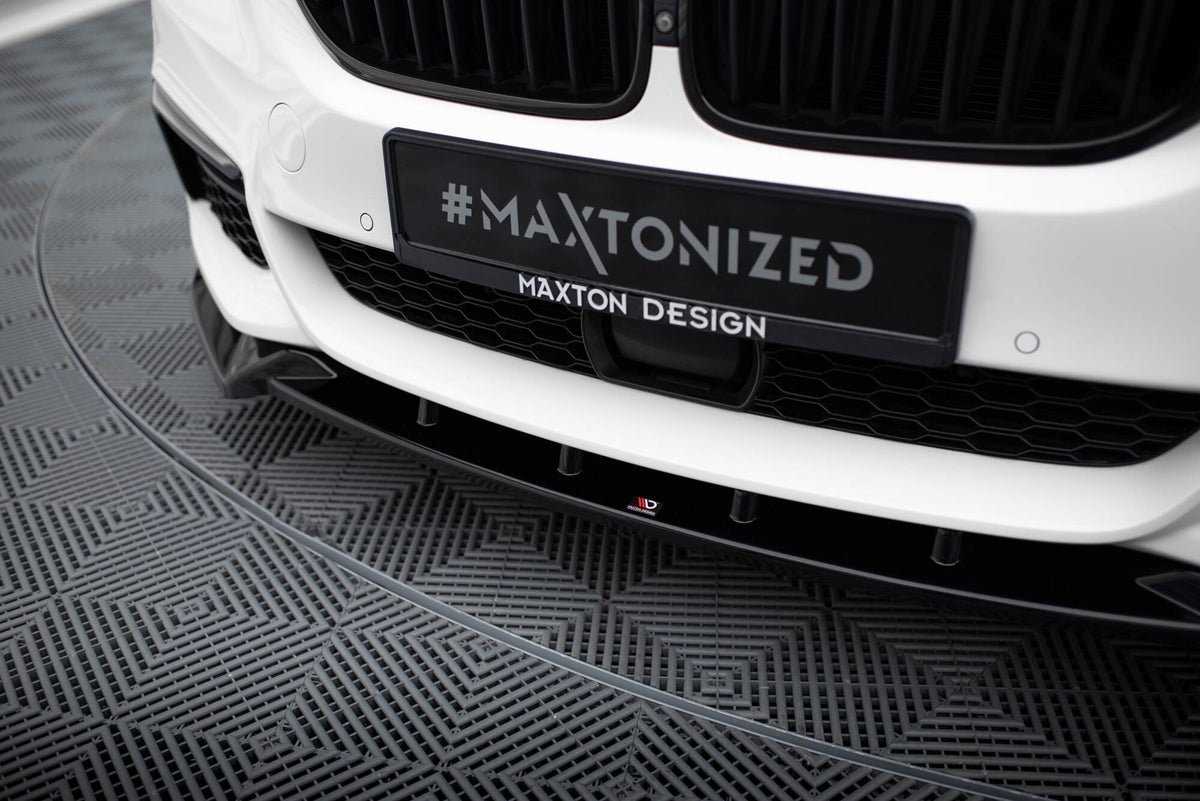 Street+ Spoilerlippe Front Ansatz V.4 passend für BMW 5er M-Paket / M550d / M550i G30/ G31 M-Paket schwarz Hochglanz – Ansicht 4