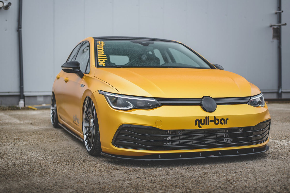 Street+ Spoilerlippe Front Ansatz V.1 passend für VW Golf Hatchback / Variant Mk8 schwarz Hochglanz – Ansicht 5
