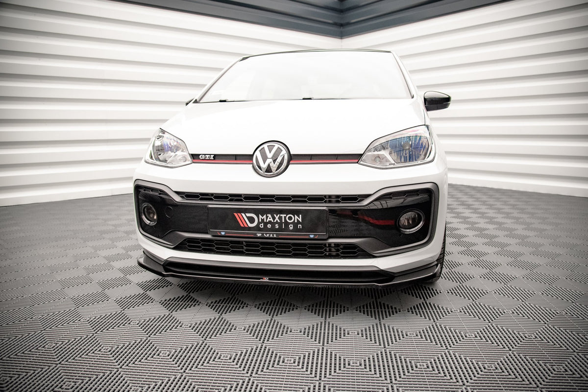Street+ Spoilerlippe Front Ansatz passend für VW Up GTI schwarz Hochglanz – Ansicht 1