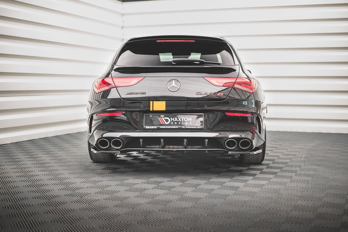 Diffusor Heck Ansatz passend für Mercedes-AMG CLA 35 Aero / 45 Aero C118 schwarz Hochglanz – Ansicht 1
