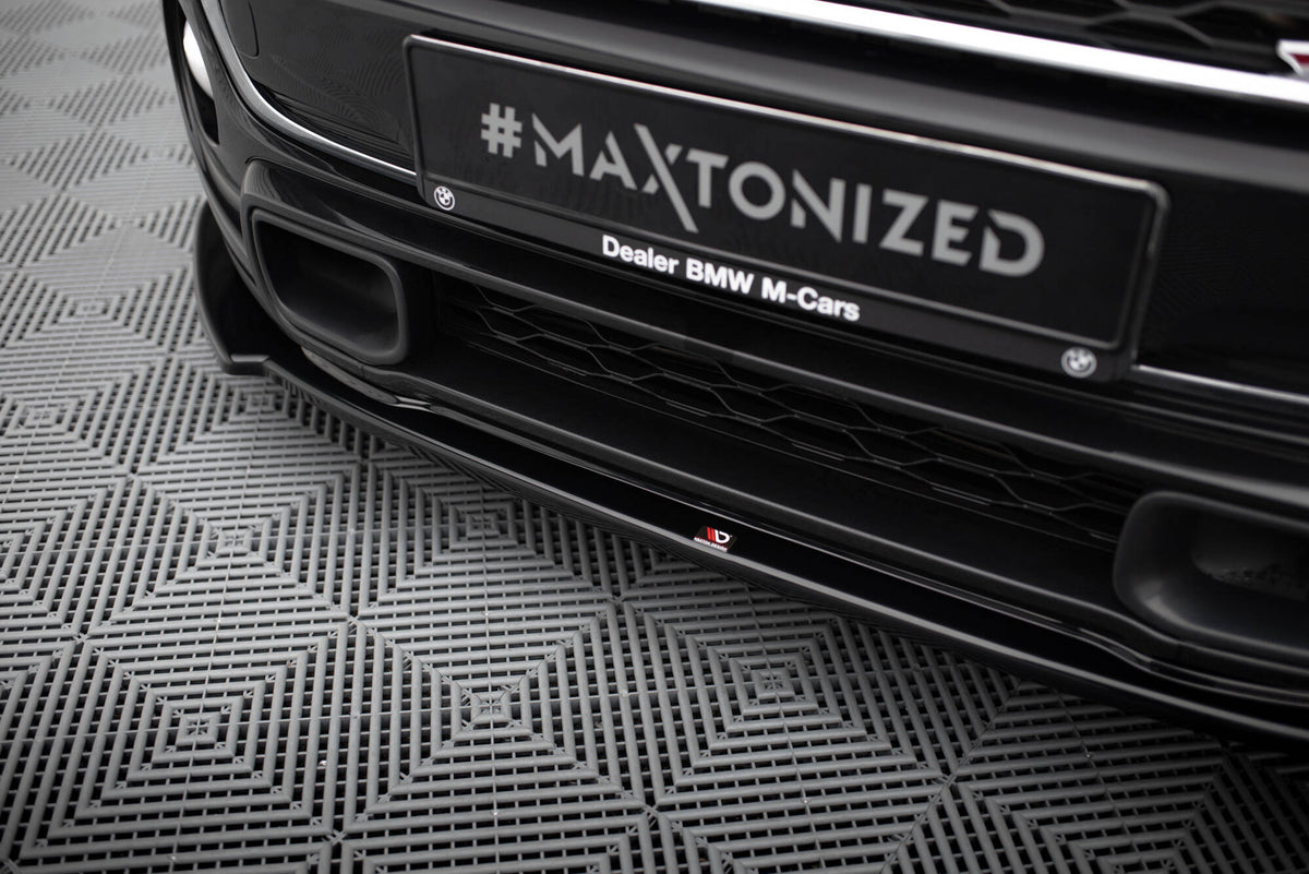 Street+ Spoilerlippe Front Ansatz passend für Mini Cooper S F56 / F56 Facelift  schwarz Hochglanz – Ansicht 4
