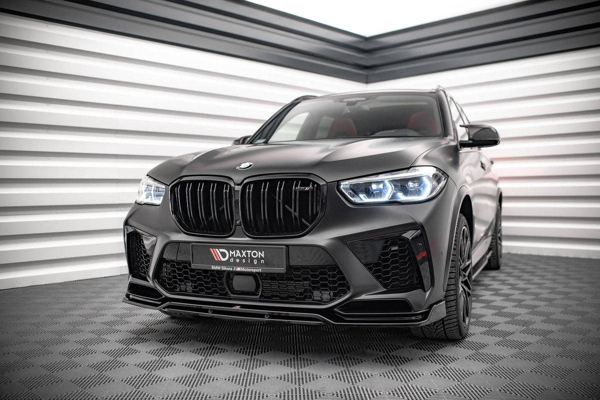 Street+ Spoilerlippe Front Ansatz V.3 passend für BMW  X5M F95 schwarz Hochglanz – Ansicht 4