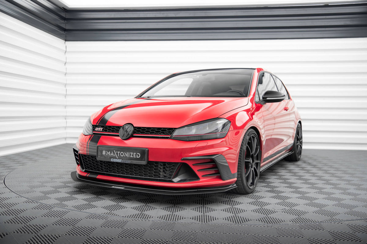 Racing Street+ Spoilerlippe Front Ansatz passend für VW GOLF 7 GTI CLUBSPORT – Ansicht 3
