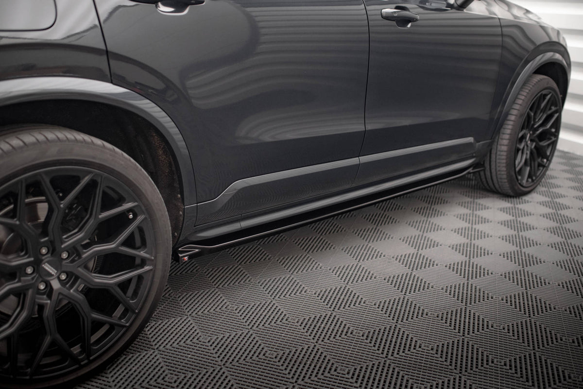 Street+ Seitenschweller Leisten passend für Volvo XC90 R-Design Mk2 / Mk2 Facelift schwarz Hochglanz – Ansicht 4