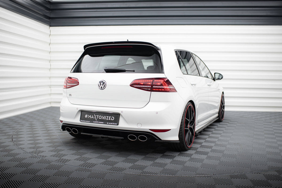 Heckansatz VW GOLF 7 R im DTM LOOK schwarz Hochglanz – Ansicht 1