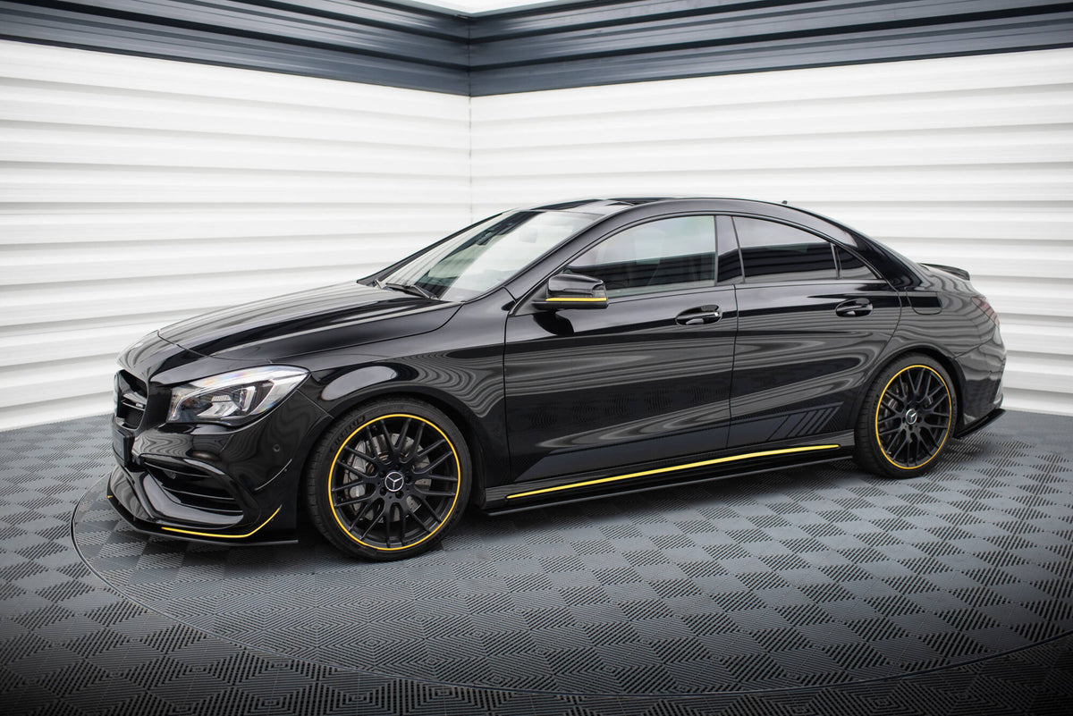 Street Pro Street+ Seitenschweller Leisten passend für Mercedes-AMG CLA 45 C117 Facelift – Ansicht 1