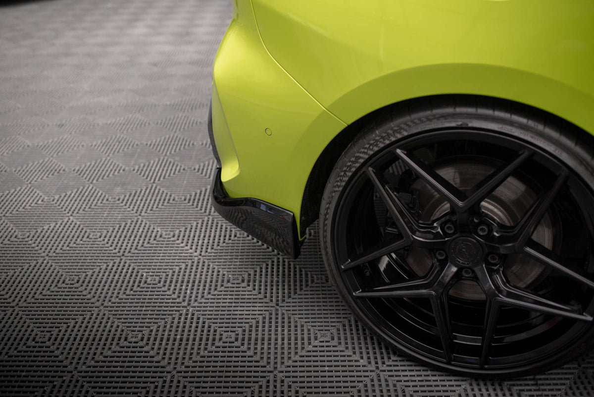 Heck Ansatz Flaps Diffusor V.6 passend für (Für heckansatz v.3) BMW 1er M-Paket /  M135i / 128ti F40 schwarz Hochglanz – Ansicht 4
