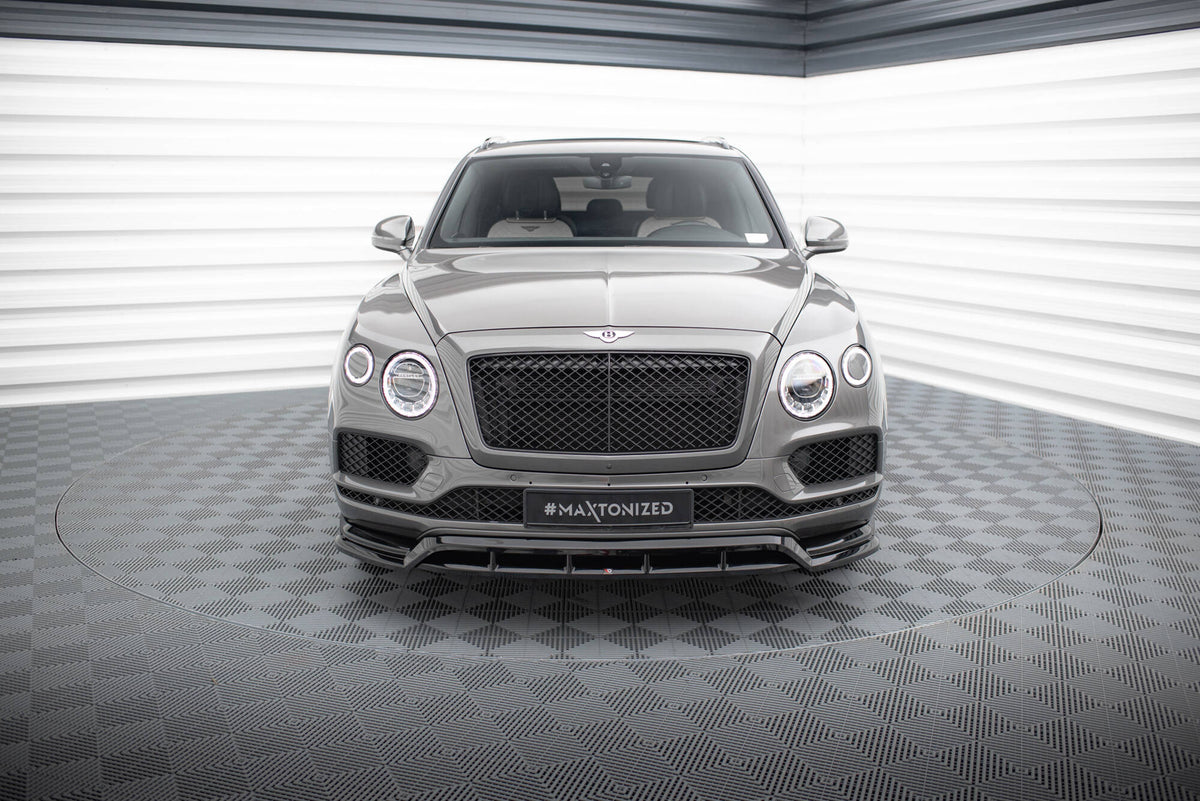 Street+ Spoilerlippe Front Ansatz passend für Bentley Bentayga Mk1  schwarz Hochglanz – Ansicht 1