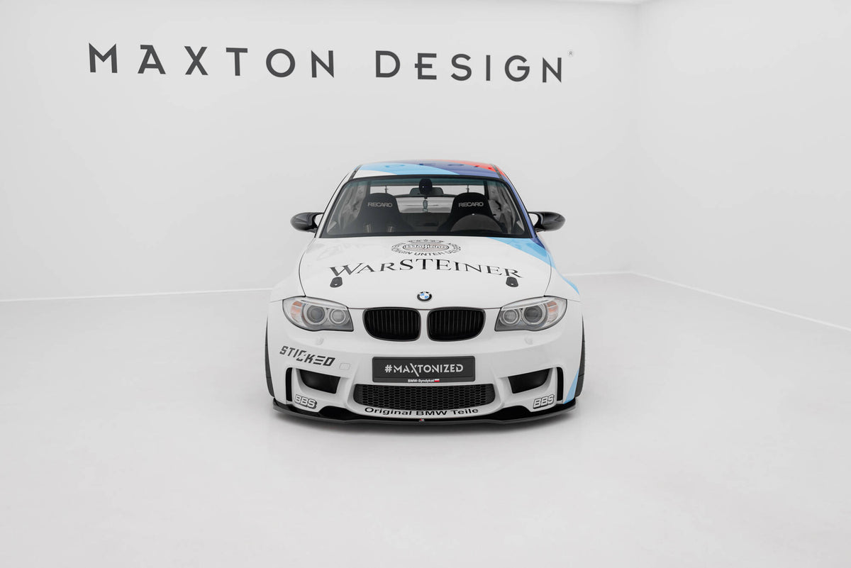 Street+ Spoilerlippe Front Ansatz passend für BMW 1er M Coupe E82 schwarz Hochglanz – Ansicht 1