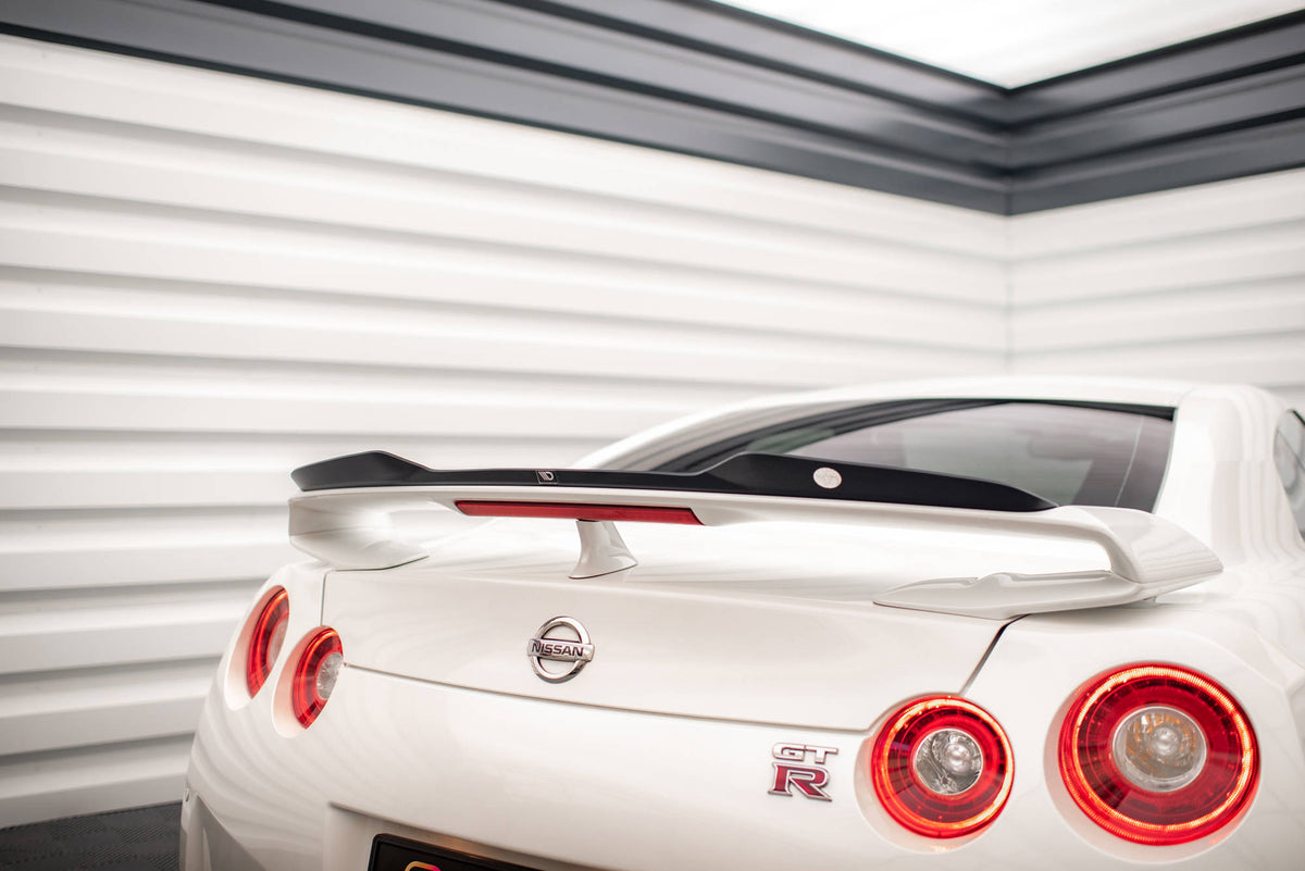 Heckspoiler Lippe Nissan GTR R35 Facelift schwarz Hochglanz – Ansicht 1