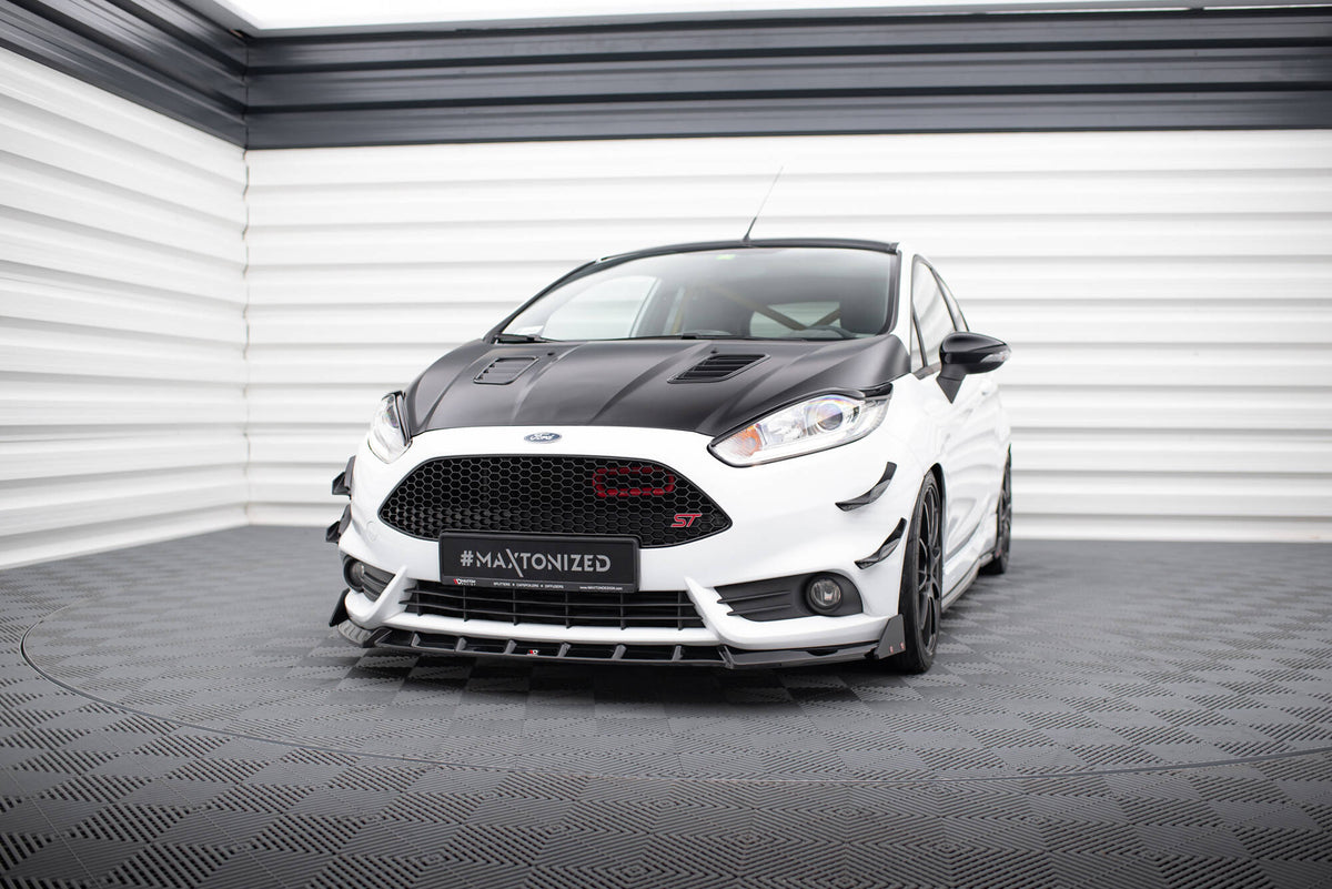 Street+ Spoilerlippe Front Ansatz V.6 + Flaps passend für Ford Fiesta ST Mk7 Facelift – Ansicht 3