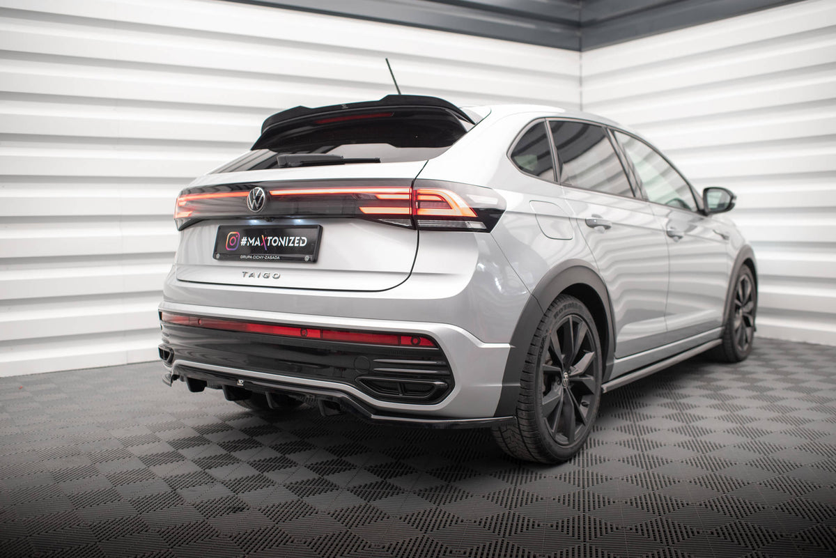 Street+ Mittlerer Diffusor RACE passend für VW Taigo R-Line Mk1 schwarz Hochglanz – Ansicht 4
