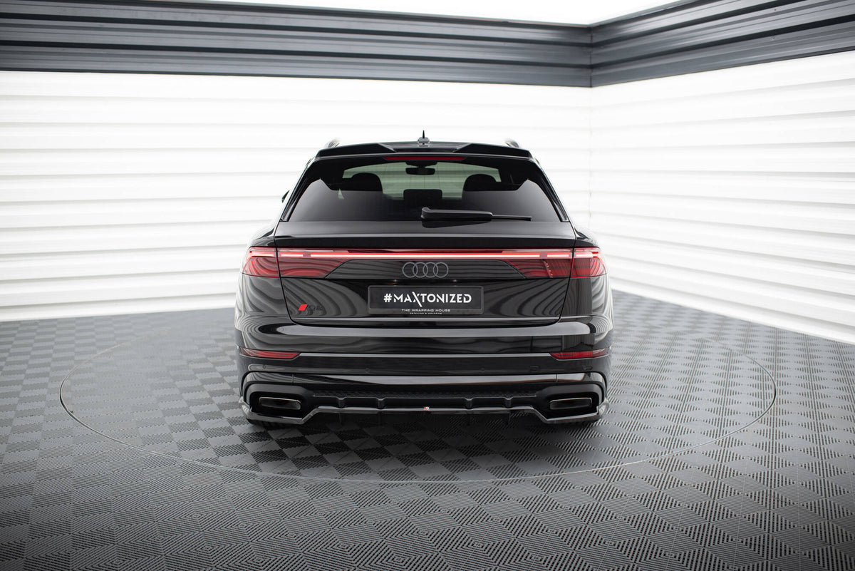 Street+ Mittlerer Diffusor RACE passend für V.1 Audi SQ8 / Q8 S-Line Mk1 Facelift schwarz Hochglanz – Ansicht 4