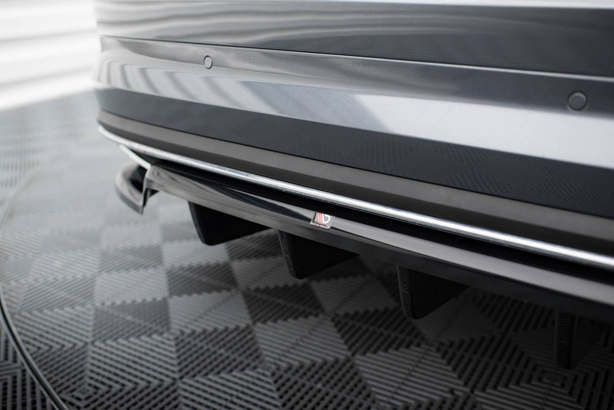 Street+ Mittlerer Diffusor RACE passend für Skoda Kodiaq Sportline Mk1 / Mk1 Facelift schwarz Hochglanz – Ansicht 3