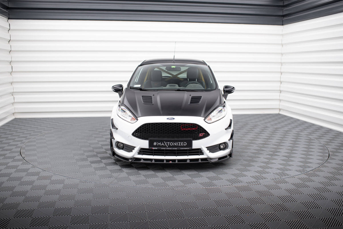Street+ Spoilerlippe Front Ansatz V.6 + Flaps passend für Ford Fiesta ST Mk7 Facelift – Ansicht 1