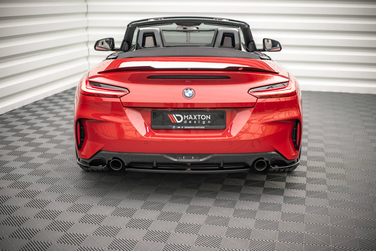 Heck Ansatz Flaps Diffusor passend für BMW Z4 M-Paket G29 schwarz Hochglanz – Ansicht 1
