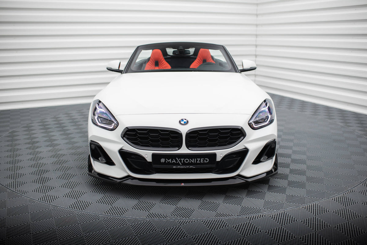 Street+ Spoilerlippe Front Ansatz V.3 passend für BMW Z4 M40i / M-Paket G29 Facelift schwarz Hochglanz – Ansicht 4