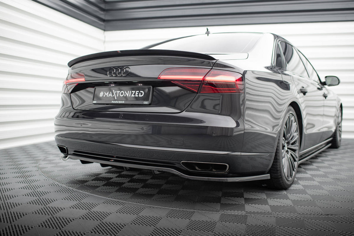 Street+ Mittlerer Diffusor RACE passend für Audi A8 D4 Facelift schwarz Hochglanz – Ansicht 4