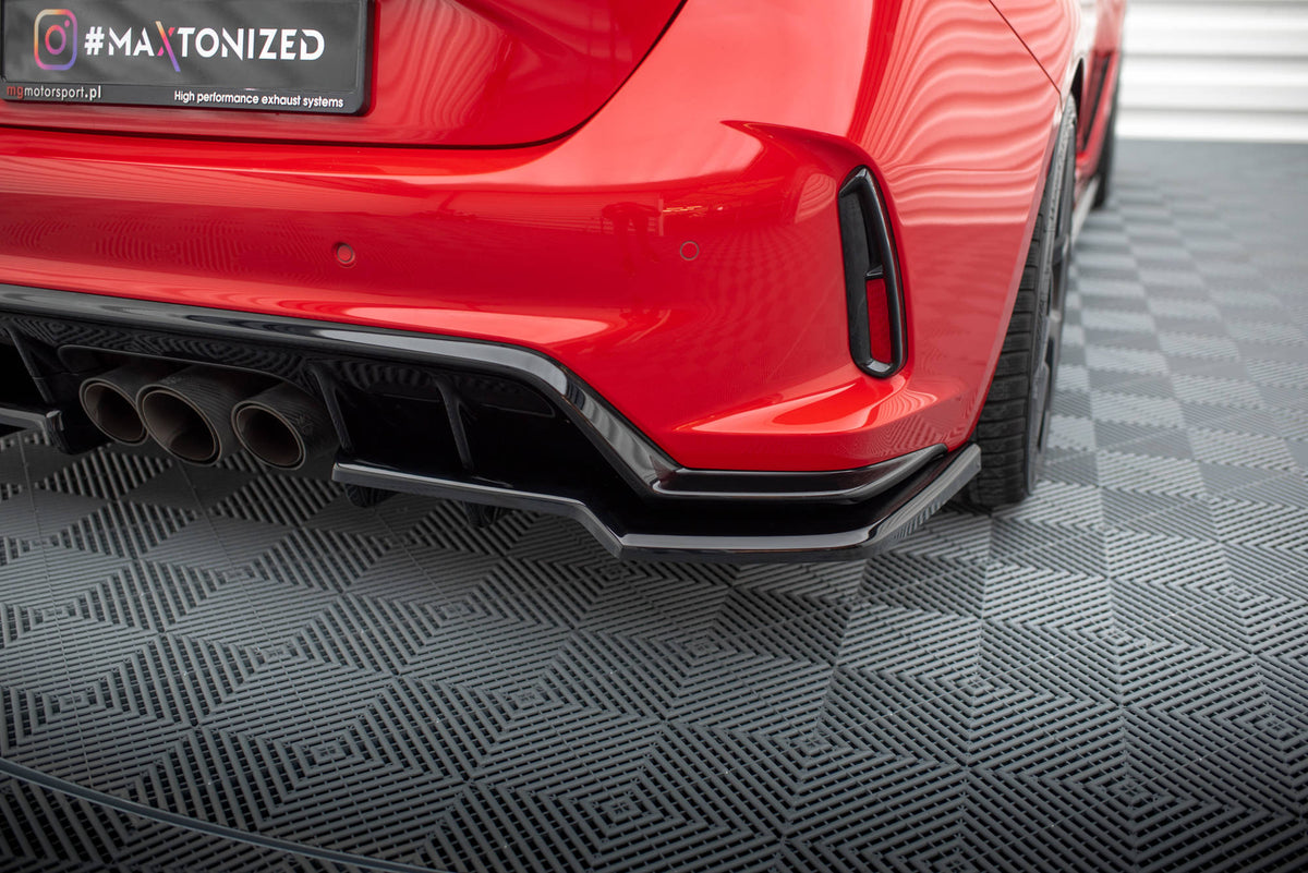 Street+ Mittlerer Diffusor RACE passend für V.1 Honda Civic Type-R Mk 11 schwarz Hochglanz – Ansicht 5