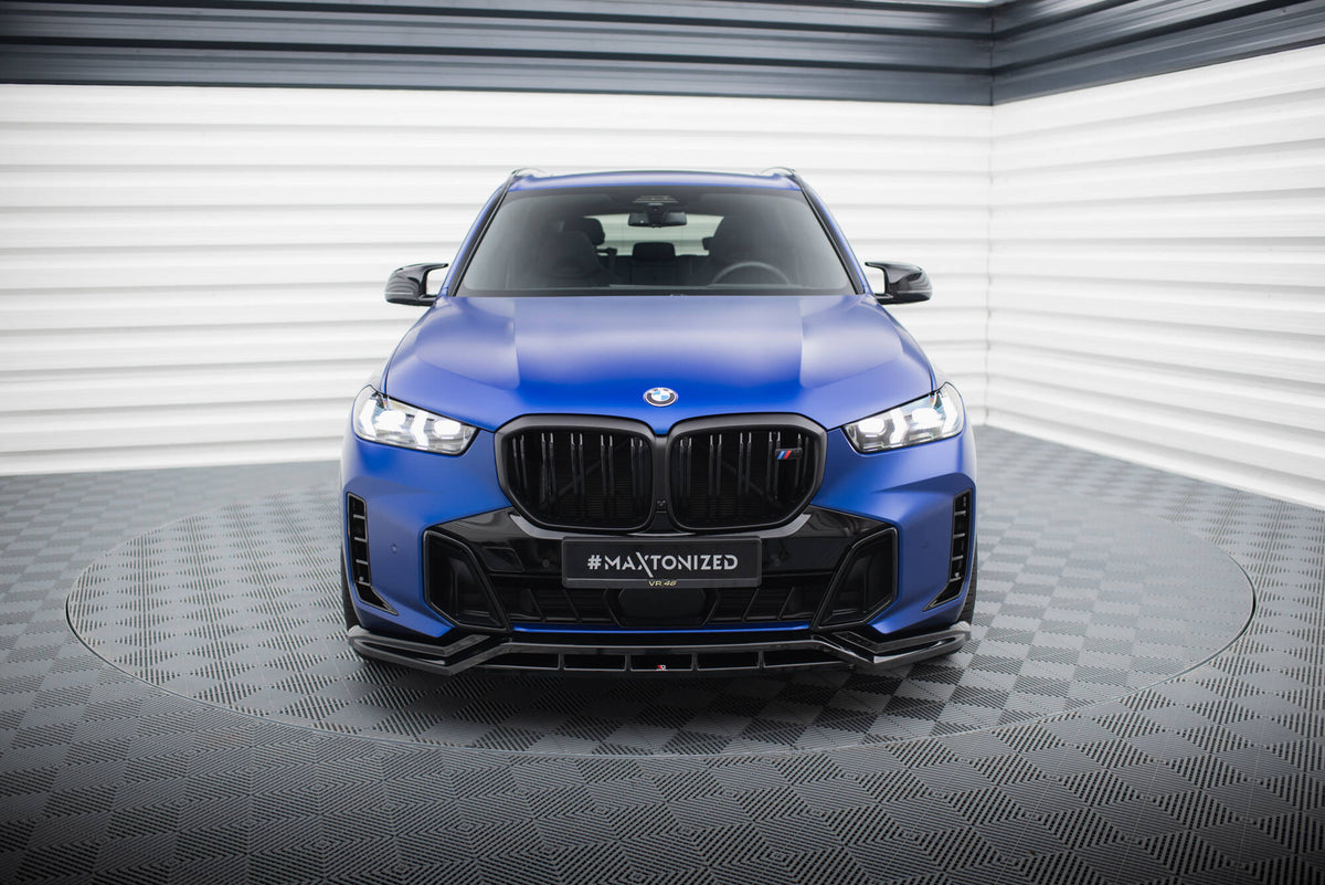 Street+ Spoilerlippe Front Ansatz V.1 passend für BMW X5 M-Paket G05 Facelift schwarz Hochglanz – Ansicht 1