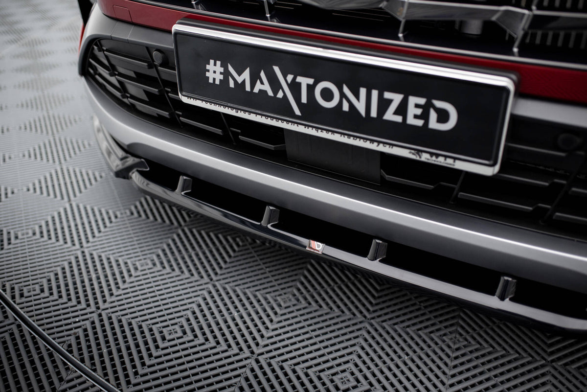 Street+ Spoilerlippe Front Ansatz V.2 passend für Hyundai Tucson N-Line Mk4 schwarz Hochglanz – Ansicht 4