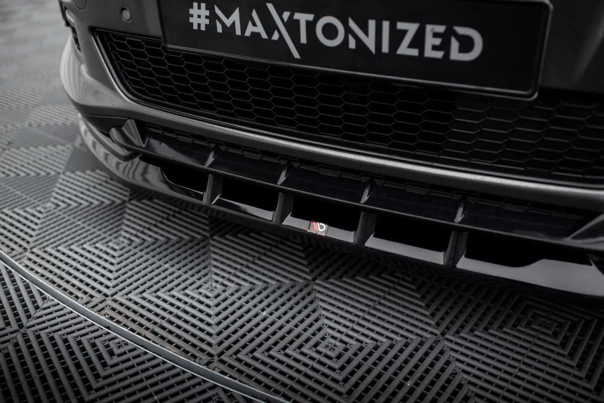 Street+ Spoilerlippe Front Ansatz passend für Ford S-Max ST-Line Mk2 schwarz Hochglanz – Ansicht 4