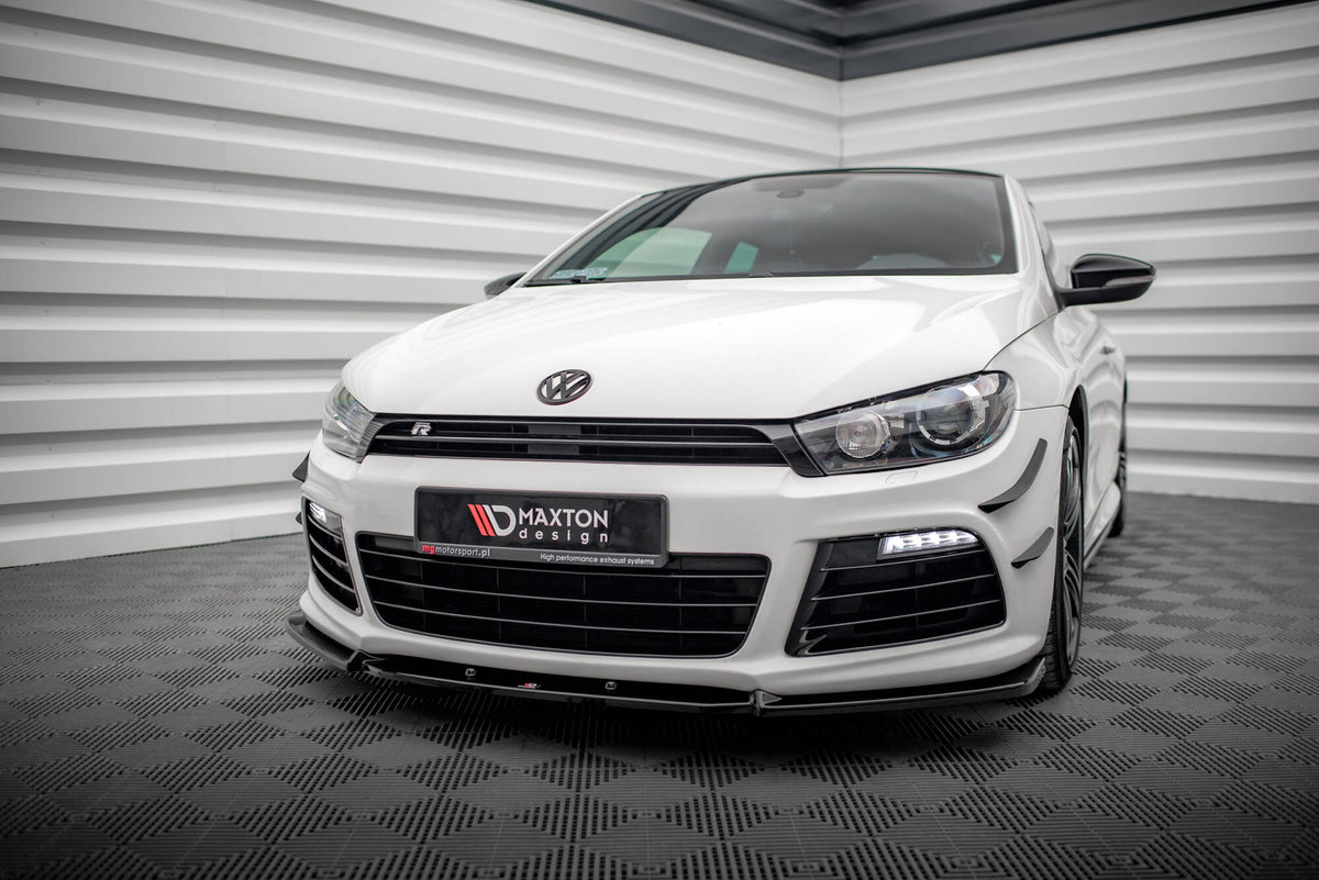 Street+ Spoilerlippe Front Ansatz V.3 passend für VW Scirocco R Mk3 schwarz Hochglanz – Ansicht 3