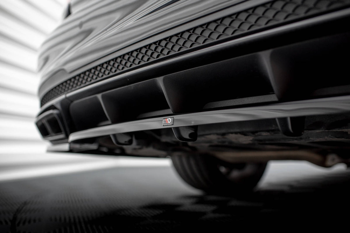Street+ Mittlerer Diffusor RACE passend für Mercedes-Benz E63 AMG Limousine W212 Facelift schwarz Hochglanz – Ansicht 5