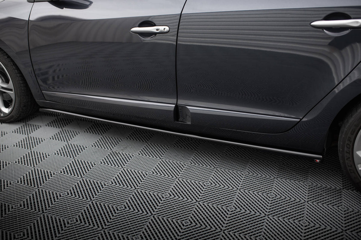 Street+ Seitenschweller Leisten passend für Renault Megane GT MK3 Facelift schwarz Hochglanz – Ansicht 4