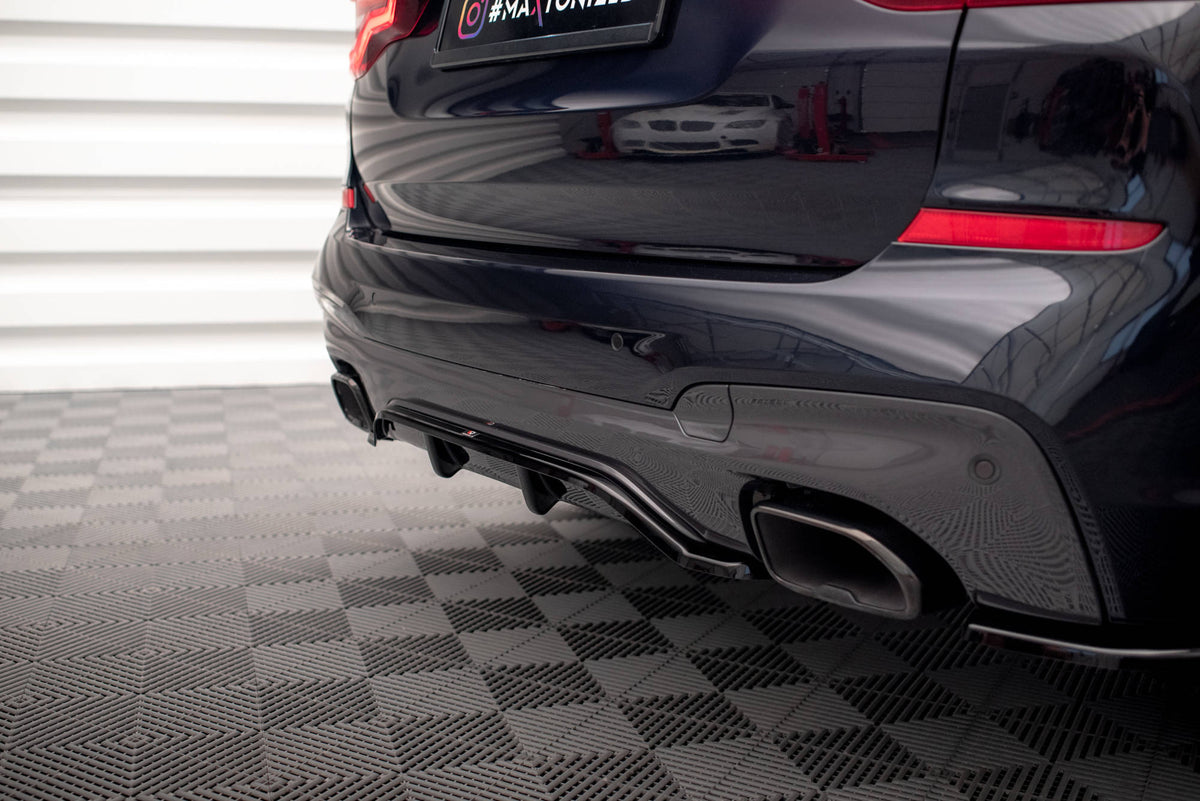 Street+ Mittlerer Diffusor RACE passend für BMW X3 M40i / M40d G01 schwarz Hochglanz – Ansicht 1