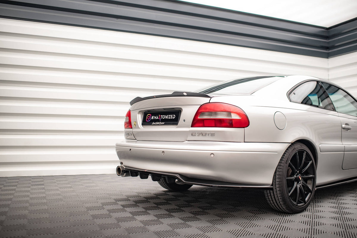 Street+ Mittlerer Diffusor RACE passend für Volvo C70 Mk1 schwarz Hochglanz – Ansicht 6