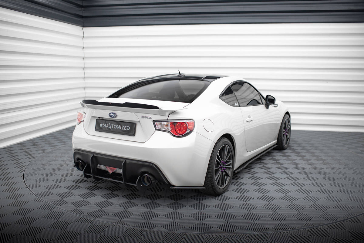 Heck Ansatz Flaps Diffusor V.1 passend für Subaru BRZ Mk1 / Mk1 Facelift schwarz Hochglanz – Ansicht 1