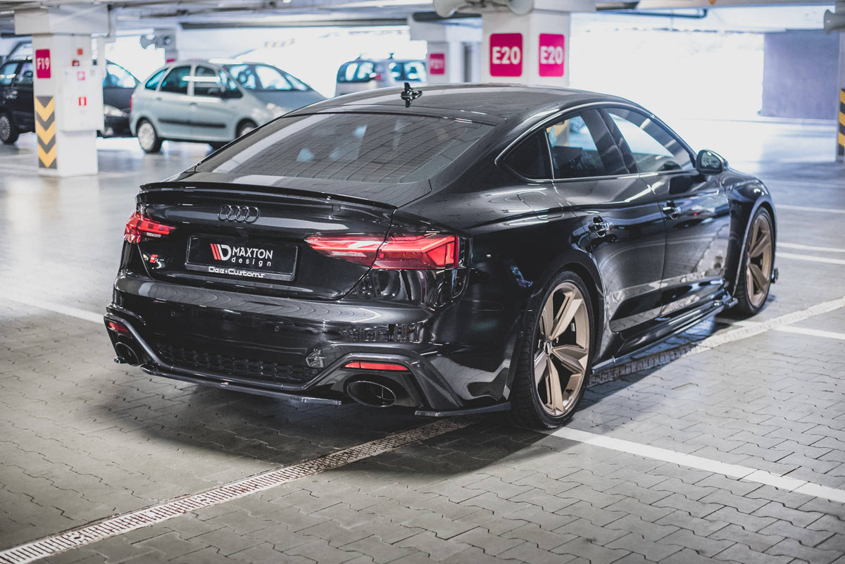 Street+ Seitenschweller Leisten passend für Audi RS5 Sportback F5 Facelift schwarz Hochglanz – Ansicht 4