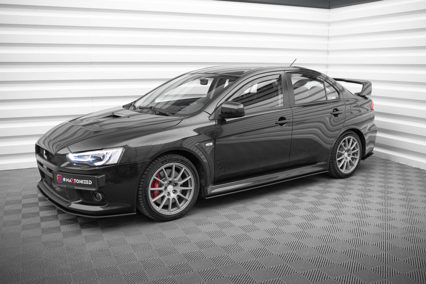Street Pro Street+ Seitenschweller Leisten passend für Mitsubishi Lancer EVO X – Ansicht 1