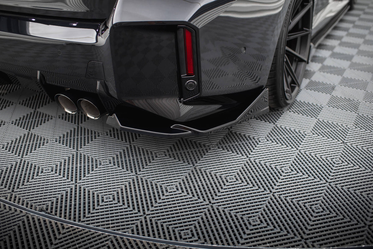 Heck Ansatz Flaps Diffusor V.2 passend für BMW M2 G87 schwarz Hochglanz – Ansicht 3