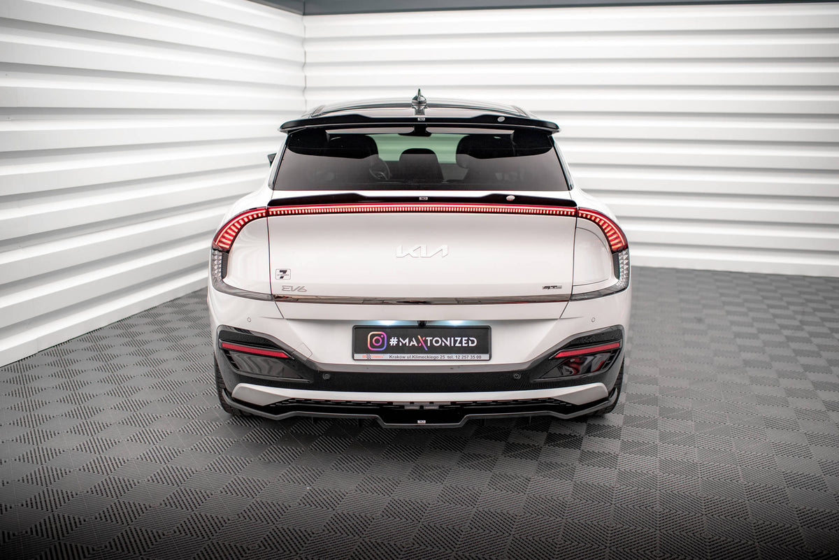 Street+ Mittlerer Diffusor RACE passend für Kia EV6 GT-Line Mk1 schwarz Hochglanz – Ansicht 1