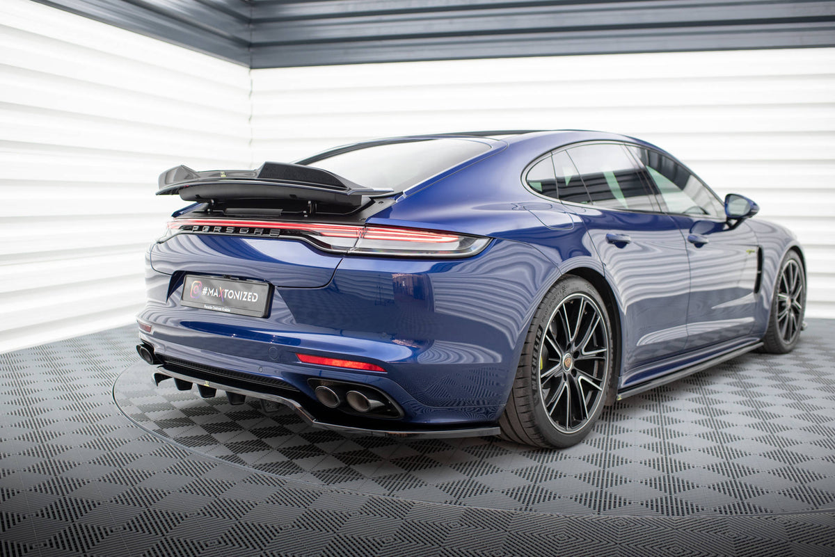 Street+ Mittlerer Diffusor RACE passend für Porsche Panamera GTS Sport Turismo 971 Facelift schwarz Hochglanz – Ansicht 5