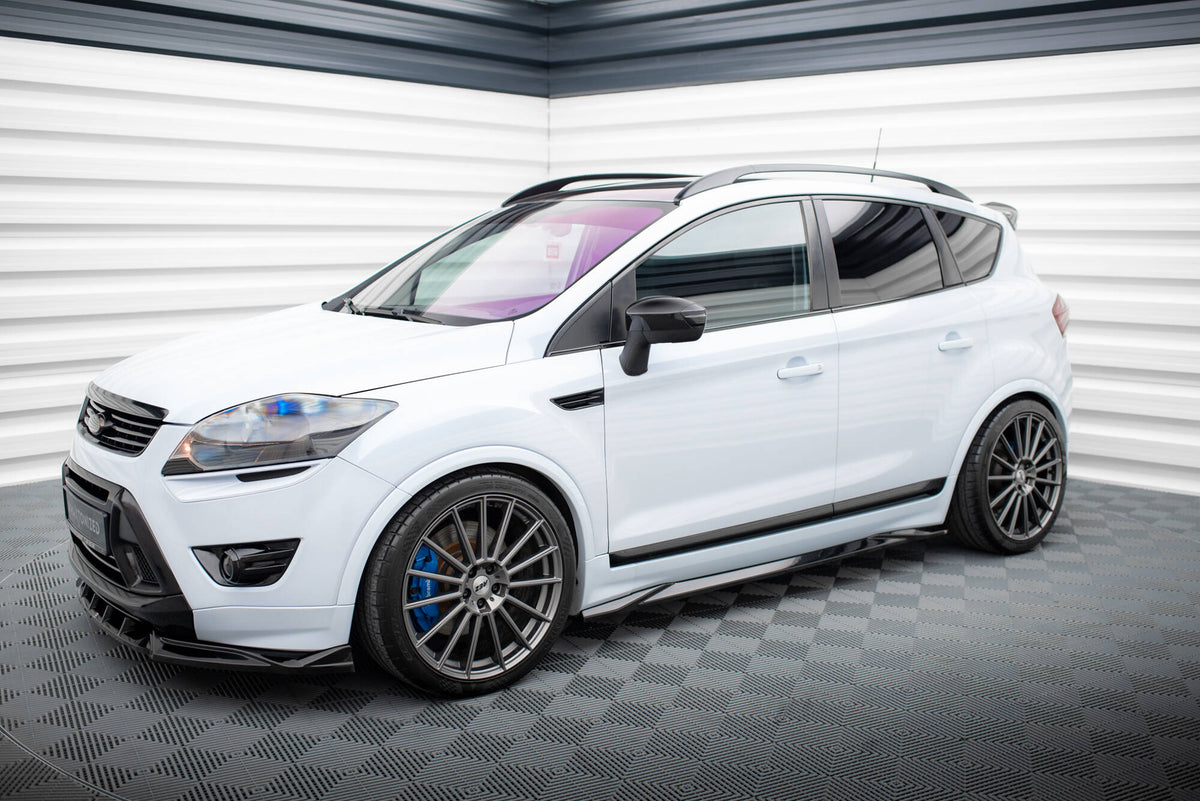 Street+ Seitenschweller Leisten passend für Ford Kuga ST Mk1 schwarz Hochglanz – Ansicht 1