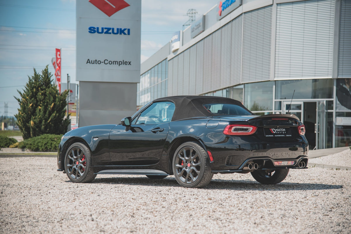Street+ Seitenschweller Leisten passend für Abarth 124 Spider  schwarz Hochglanz – Ansicht 6