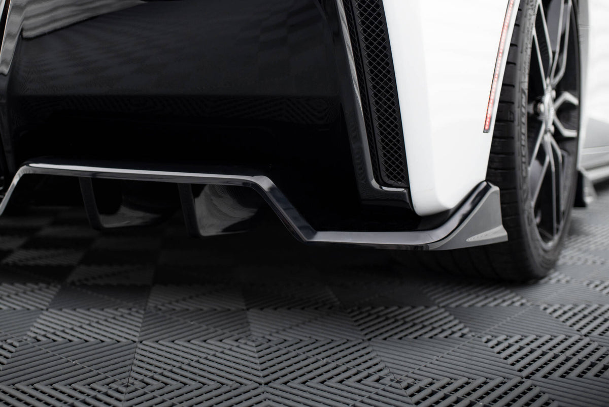 Mittlerer Diffusor Heck Ansatz DTM Look passend für Chevrolet Corvette C7 schwarz Hochglanz – Ansicht 2