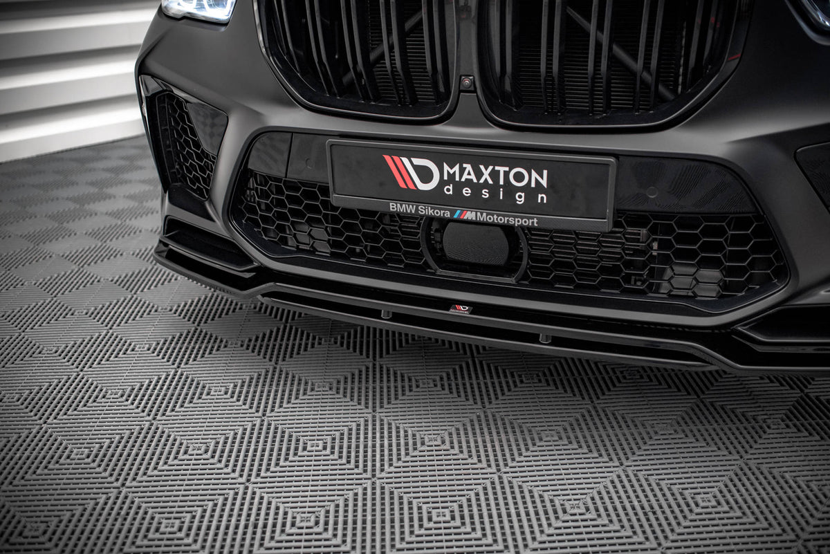 Street+ Spoilerlippe Front Ansatz V.3 passend für BMW  X5M F95 schwarz Hochglanz – Ansicht 3