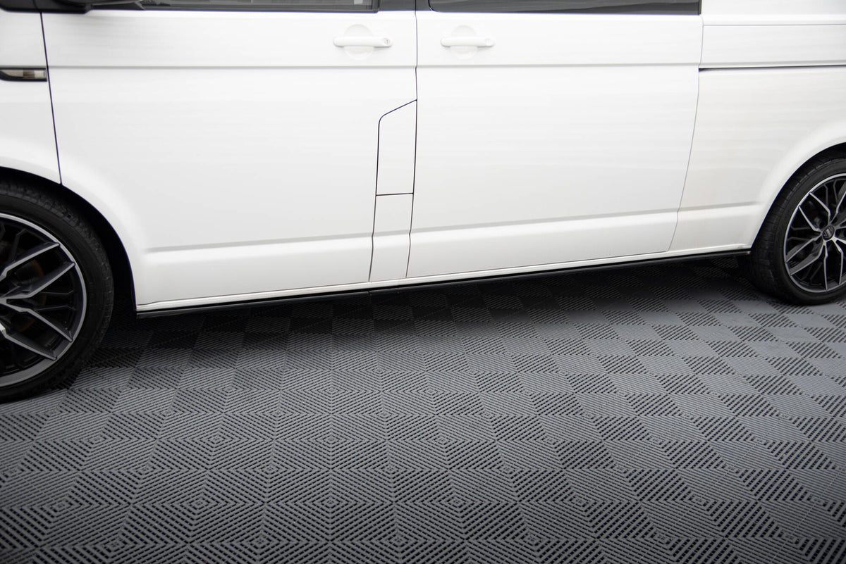 Street+ Seitenschweller Leisten passend für VW T6.1 Long  schwarz Hochglanz – Ansicht 3