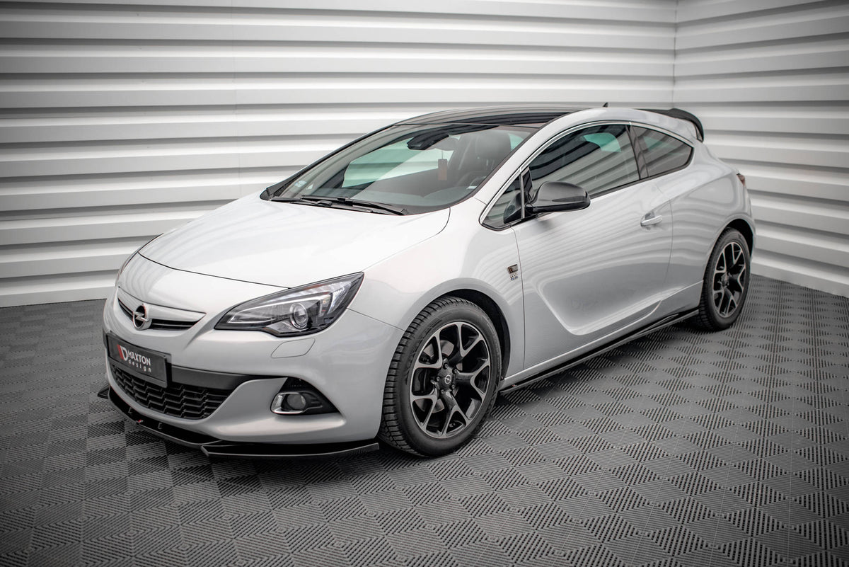 Street+ Seitenschweller Leisten passend für Opel Astra GTC OPC J schwarz Hochglanz – Ansicht 3