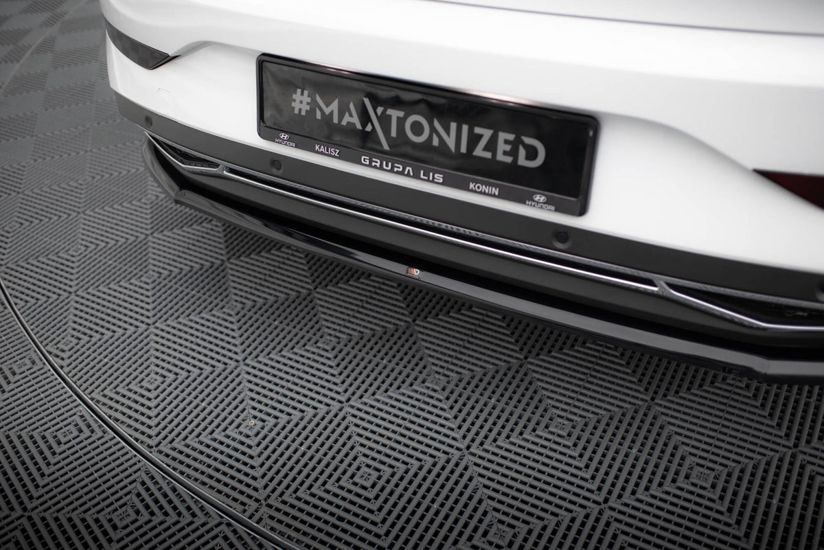 Heckansatz Hyundai I30 Mk3 Facelift schwarz Hochglanz – Ansicht 4
