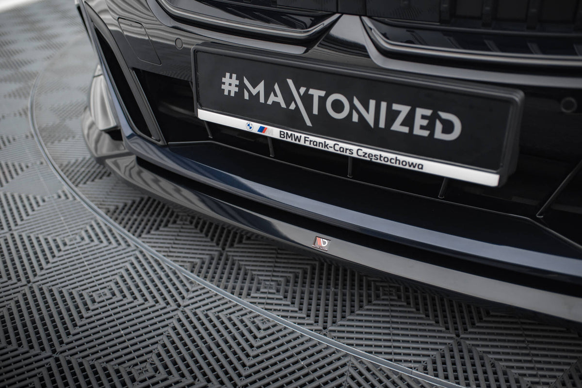 Street+ Spoilerlippe Front Ansatz V.2 passend für BMW 5er / i5 M-Paket Limousine / Touring G60 / G61 schwarz Hochglanz – Ansicht 3