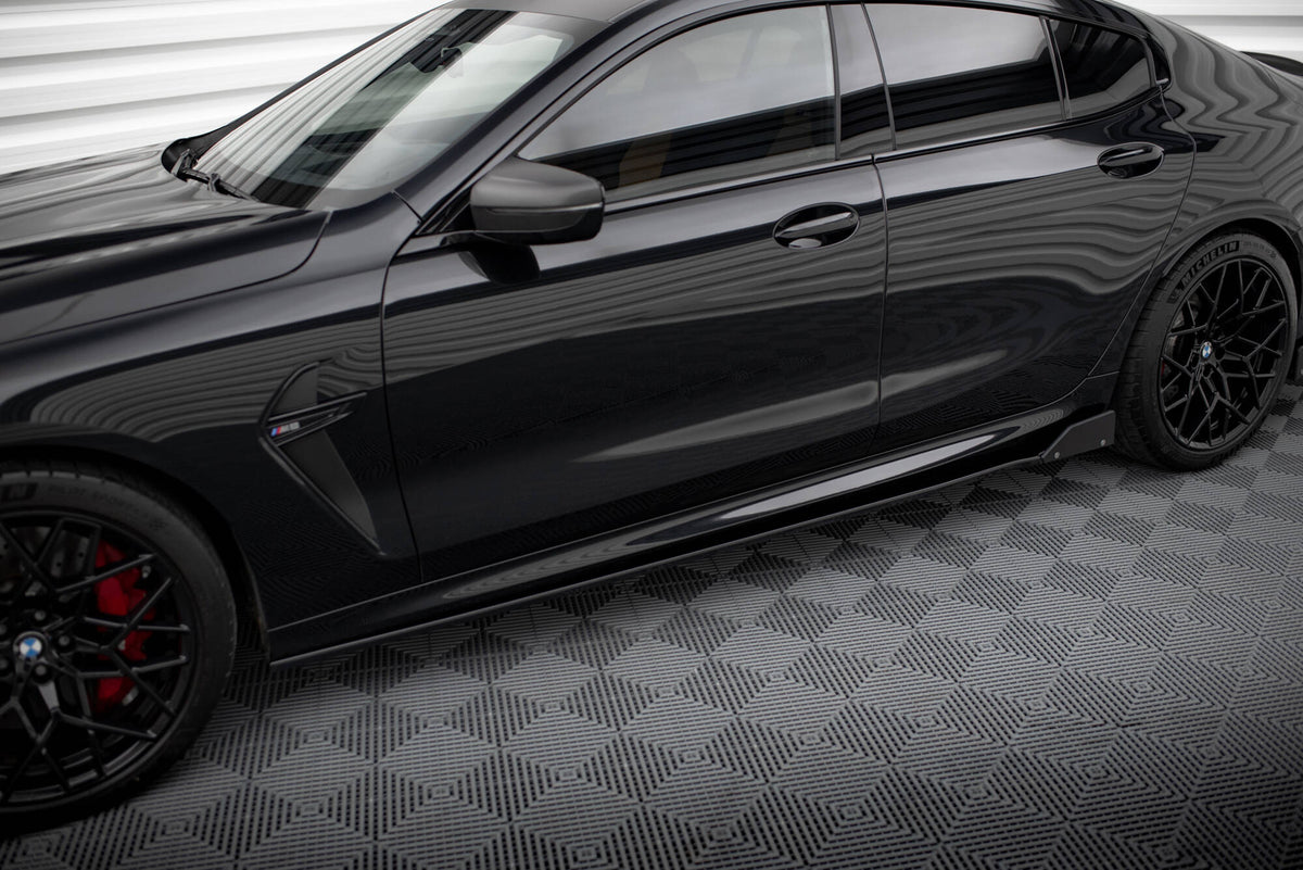 Street+ Seitenschweller Leisten passend für V.1 + Flaps passend für BMW M8 Gran Coupe F93 / 8 Gran Coupe M-Paket G16 – Ansicht 4