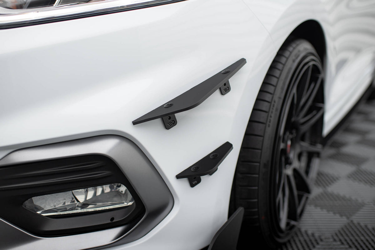 Stoßstangen Flaps Wings vorne Canards passend für Ford Fiesta Mk8 ST/ ST-Line – Ansicht 3