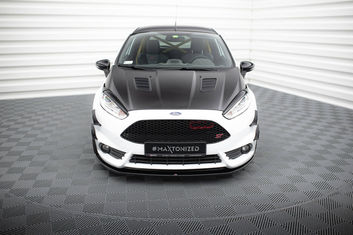 Street+ Spoilerlippe Front Ansatz V.2 passend für Ford Fiesta ST Mk7 FL schwarz Hochglanz – Ansicht 3