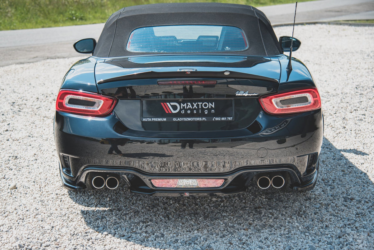 Heckspoiler Lippe Abarth 124 Spider  schwarz Hochglanz – Ansicht 5